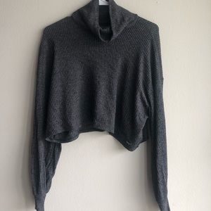 Grey cropped sweater
